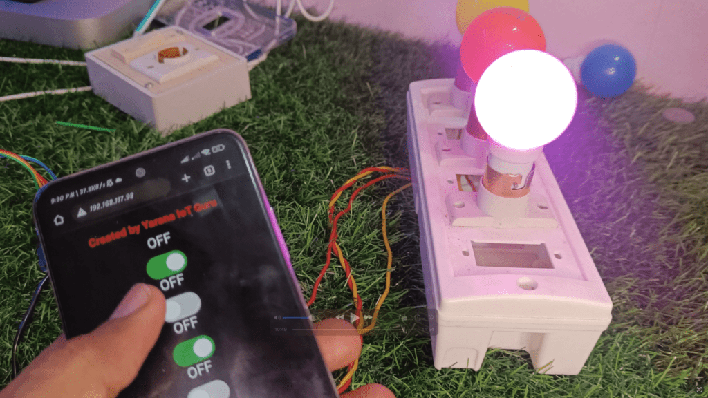 Home Automation with ESP32: Building a 4-Channel Relay Web Server with WebSocket Integration - Yarana IoT Guru Project